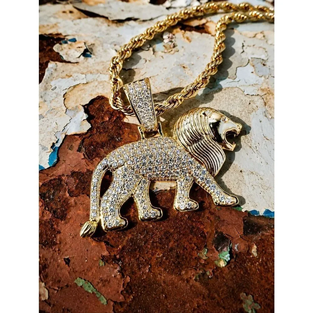 King of the Jungle Lion Necklace